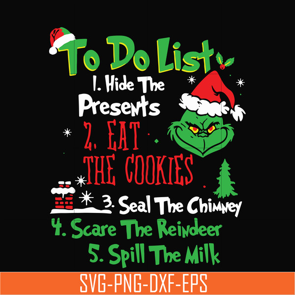 NCRM0004-To do list hide the present svg, grinch svg, png, dxf, eps digital file NCRM0004.jpg