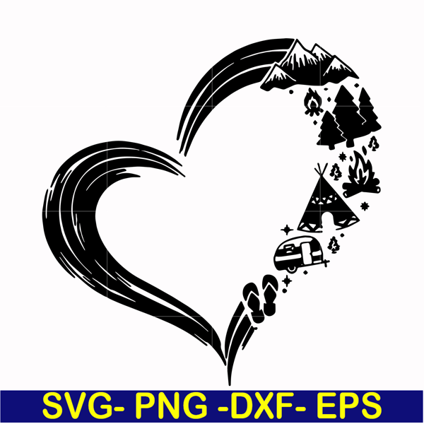 CMP022-Heart camper svg, png, dxf, eps digital file CMP022.jpg