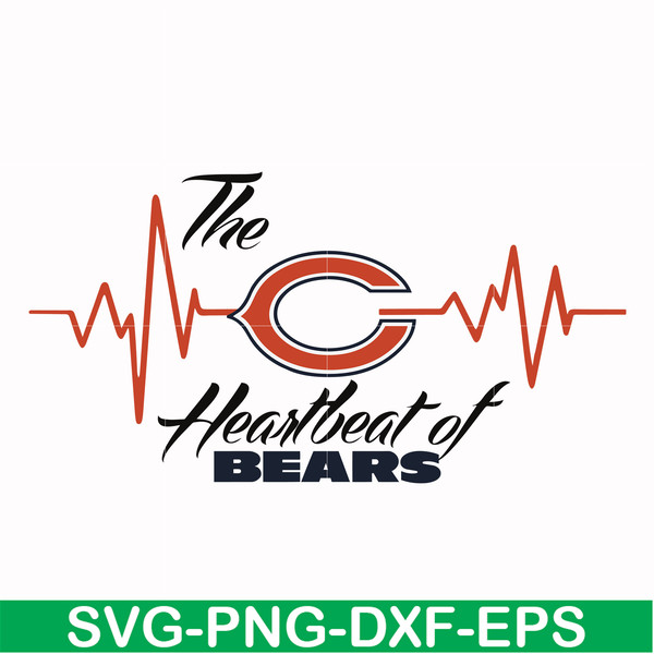 NFL111031T-The heartbeat of Chicago Bears svg, Chicago Bears svg, Nfl svg, Sport svg, png, dxf, eps digital file NFL111031T.jpg