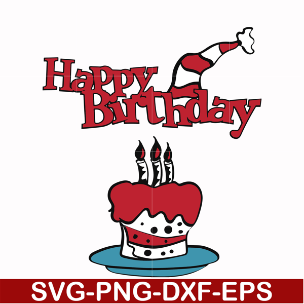 DR00045-Happy birthday svg, png, dxf, eps file DR00045.jpg