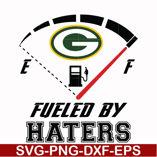 NFL0000153-Green Bay Packers fueled by haters, svg, png, dxf, eps file NFL0000153.jpg