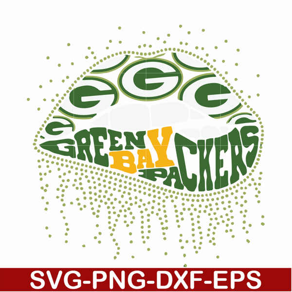 NFL0000156-Green Bay Packers lips, svg, png, dxf, eps file NFL0000156.jpg