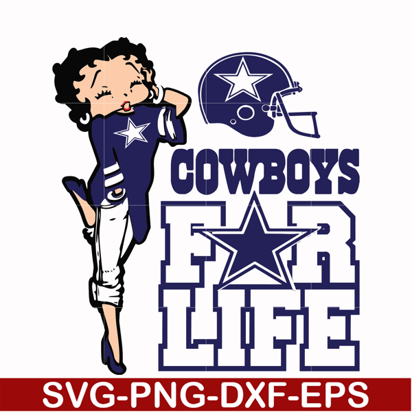 NFL0000203-Cowboys for life, svg, png, dxf, eps file NFL0000203.jpg