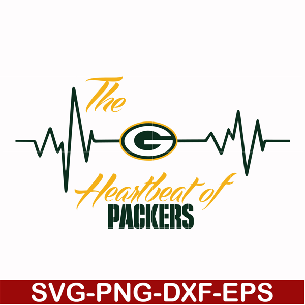 NFL02102024L-The heartbeat of packers svg, Green Bay Packers svg, Packers svg, Nfl svg, png, dxf, eps digital file NFL02102024L.jpg