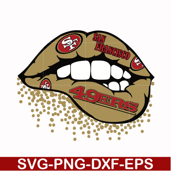 NFL0710202011L-San francisco 49ers lip svg, 49ers lip svg, Nfl svg, png, dxf, eps digital file NFL0710202011L.jpg