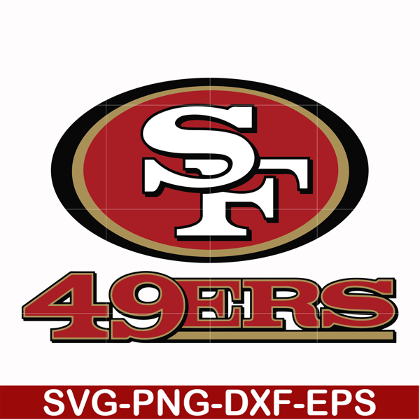 NFL071020201L-San francisco 49ers logo svg, Nfl svg, png, dxf, eps digital file NFL071020201L.jpg