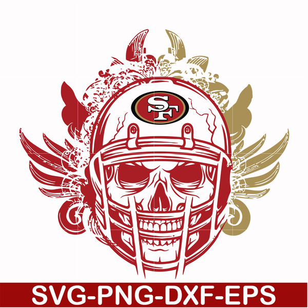 NFL0710202025L-San francisco 49ers skull svg, 49ers skull svg, Nfl svg, png, dxf, eps digital file NFL0710202025L.jpg