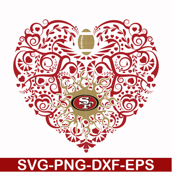 NFL0710202026L-San francisco 49ers heart svg, 49ers heart svg, Nfl svg, png, dxf, eps digital file NFL0710202026L.jpg