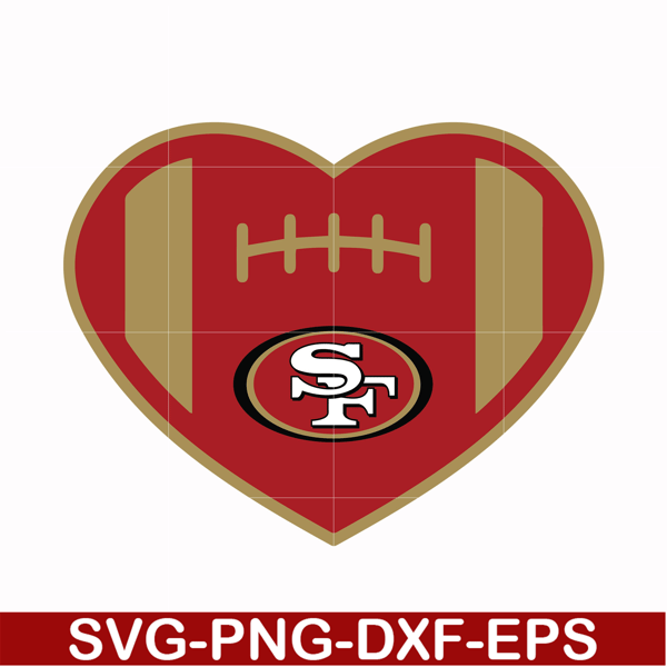 NFL0710202043L-San francisco 49ers heart svg, 49ers heart svg, Nfl svg, png, dxf, eps digital file NFL0710202043L.jpg