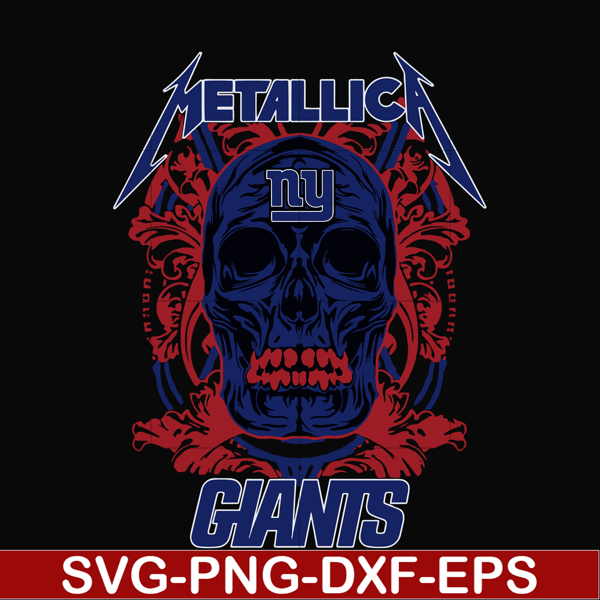 NNFL0007-Skull Metallica New York Giants svg, png, dxf, eps digital file NNFL0007.jpg
