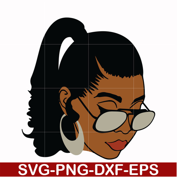 OTH00015-Unbothered Black Girl Svg, Afro Woman Svg, African American Woman svg, png, dxf, eps file OTH00015.jpg