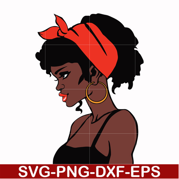 OTH00020-Unbothered Black Girl Svg, Afro Woman Svg, African American Woman svg, png, dxf, eps file OTH00020.jpg