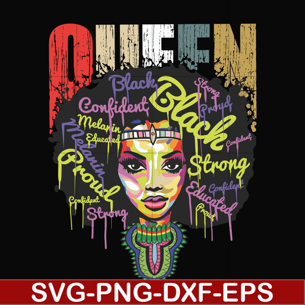 OTH0003-Queen African American Calendars 2020 Work or School Gift for Black Women 2020 Calendar Daily Weekly Monthly Planner Organizer svg, png, dxf, eps digita