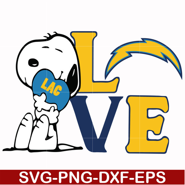 TD17-snoopy love Los Angeles Chargers svg, png, dxf, eps digital file TD17.jpg