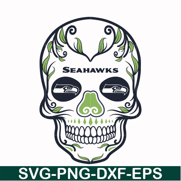 NFL0000131-Seahawks skull, svg, png, dxf, eps file NFL0000131.jpg