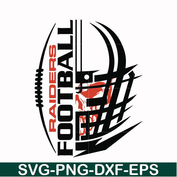 NFL0000184-Raiders football, svg, png, dxf, eps file NFL0000184.jpg