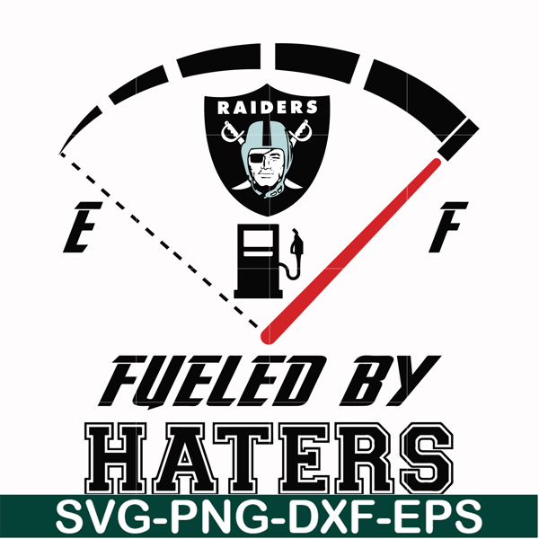 NFL0000187-Las Vegas Raiders fueled by haters, svg, png, dxf, eps file NFL0000187.jpg