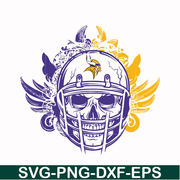 NFL23102023L-Minnesota Vikings skull svg, Vikings skull svg, Nfl svg, png, dxf, eps digital file NFL23102023L.jpg