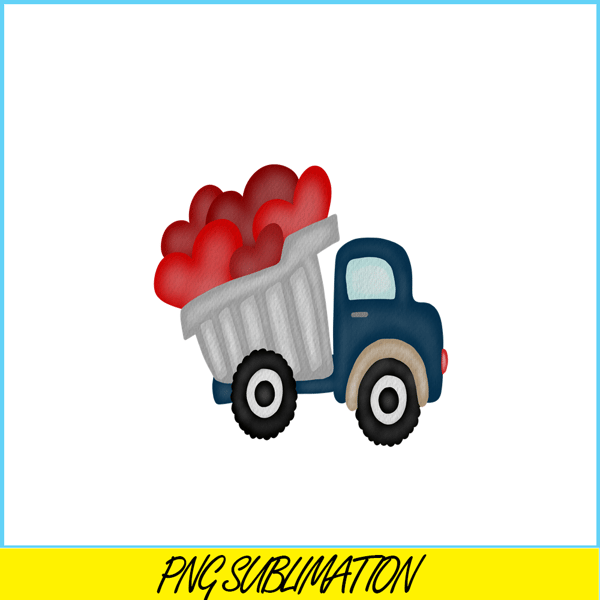 VLT211023103-Boys Dump Truck PNG, Sweet Valentine PNG, Valentine Holidays PNG.png