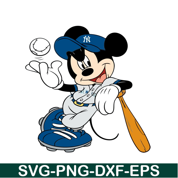 MLB204122336-Mickey Mouse NY Yankees SVG, Major League Baseball SVG, Baseball SVG MLB204122336.png