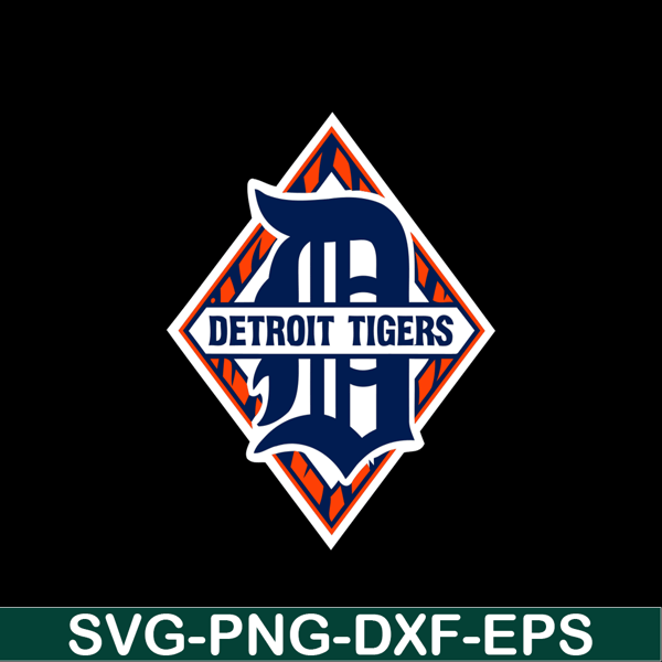 MLB01122360-Detroit Tigers The Diamond Shape Logo SVG, Major League Baseball SVG, MLB Lovers SVG MLB01122360.png