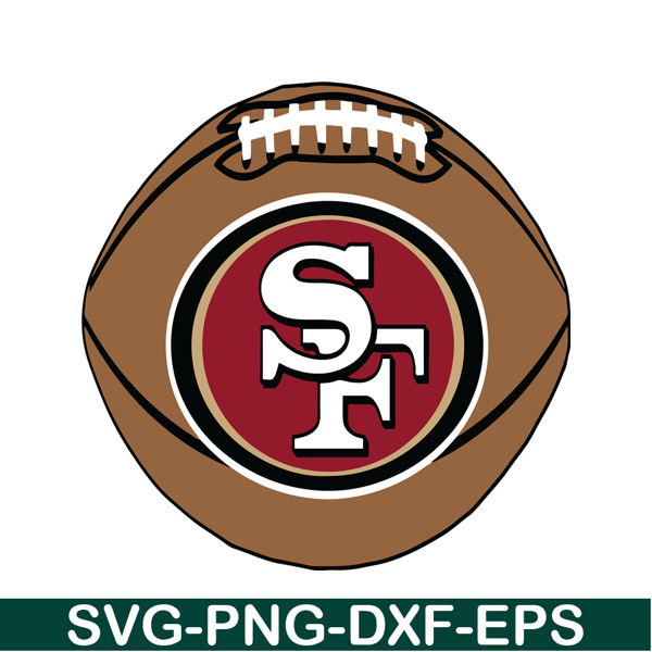 NFL2291123168-San Francisco 49ers Rugby Ball SVG PNG DXF EPS, Football Team SVG, NFL Lovers SVG NFL2291123168.png
