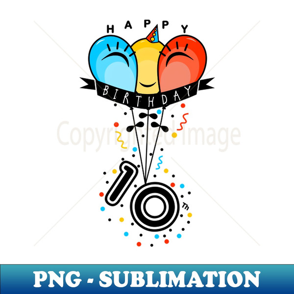 HB-10230_Happy Tenth  10th Birthday With Smiling Colorful Balloons 6712.jpg