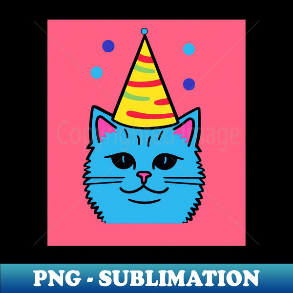 Cat lovers Party Hats for Party Cats T-Shirt 2 - Unique Sublimation PNG Download - Spice Up Your Sublimation Projects