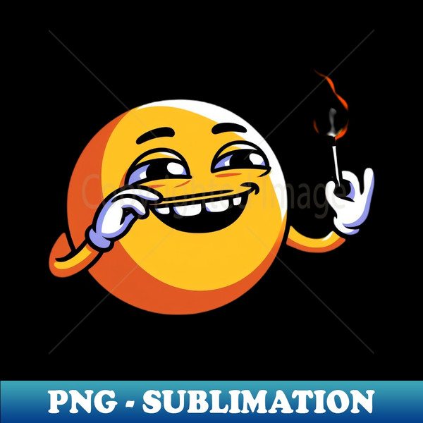 Sly Emoji Firestarter - Signature Sublimation PNG File