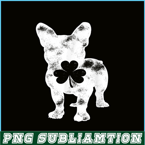 HL16102390-French Bulldog St Patricks Day PNG, Frenchie Dog Lover PNG, French Dog Artwork PNG.png