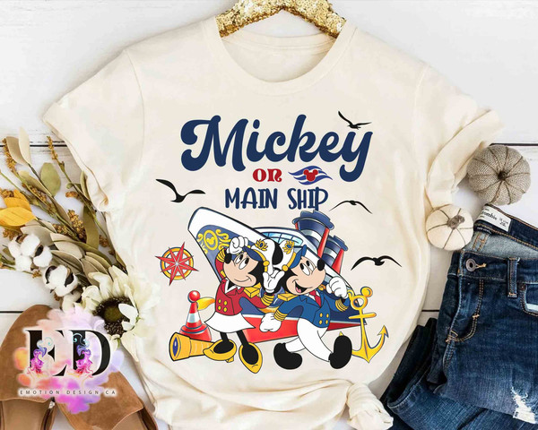 Disney Cruise Line Mickey And Minnie On Main Ship Vintage T-shirt, Disney Cruise Line 2024 Matching Tee, Family Cruise Vacation Gift.jpg