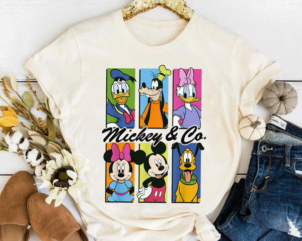 Disney Mickey & Co. Est 1928 Mickey and Friends Retro Shirt, Magic Kingdom WDW Unisex T-shirt Family Birthday Gift Adult Kid Toddler Tee.jpg