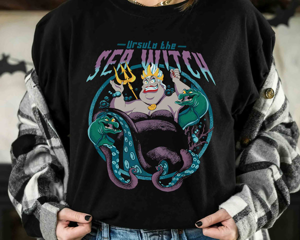 Villains Ursula The Sea Witch Poster Retro Shirt, Disney The Little Mermaid Tee, WDW Magic Kingdom Disneyland Family Vacation Holiday Gift.jpg