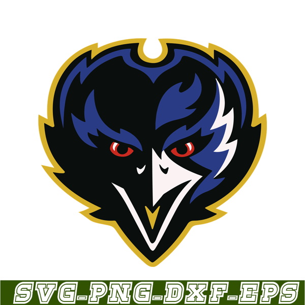 NFL128112315-Ravens Bird SVG PNG DXF EPS, USA Football SVG, NFL Lovers SVG.png