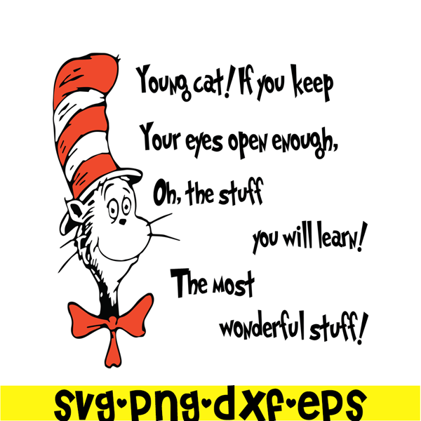 Young Cat SVG, Dr Seuss SVG, Dr Seuss Quotes SVG DS105122311 - Inspire ...