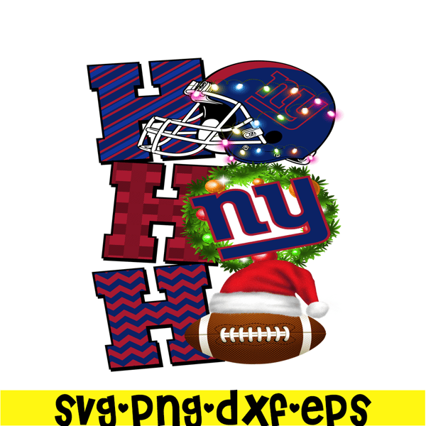 NFL24112381-Hohoho Giants PNG, Christmas Football PNG, National Football League PNG.png