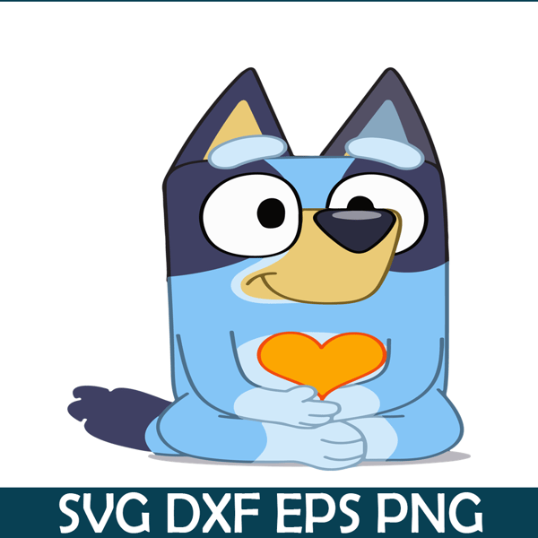 BL22112335-Bandit With Orange Heart SVG PDF PNG Bluey Character SVG Bluey Movie SVG.png