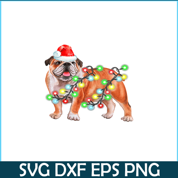 PNG141023114-Bulldog Christmas Sweater Shirt Pajama Light Santa Gift Xmas T-Shirt Png.png