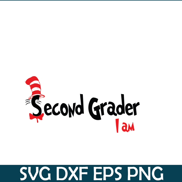 DS105122397-Second Grader I Am SVG, Dr Seuss SVG, Dr Seuss Quotes SVG DS105122397.png