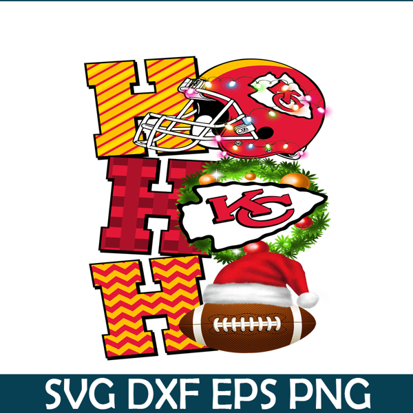 NFL24112374-Hohoho Chiefs PNG, Christmas NFL Team PNG, National Football League PNG.png