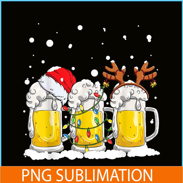 BEER28102305-Beer Christmas PNG Mug Santa Reinbeer PNG Xmas lights PNG.png