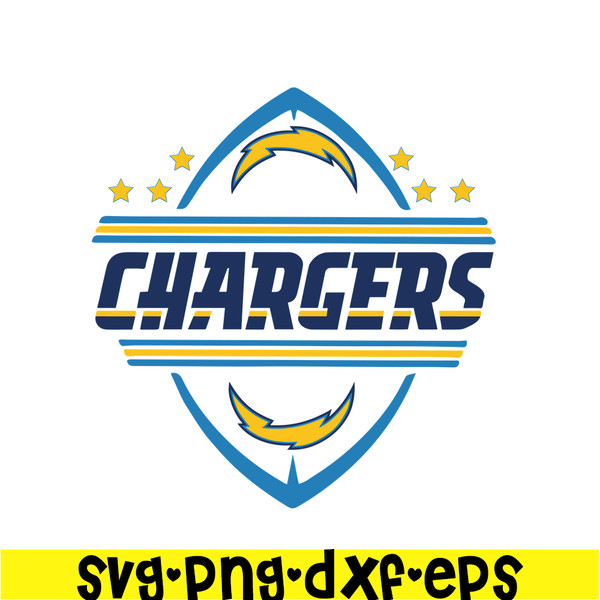 NFL125112399-Chargers LA Team SVG PNG EPS, USA Football SVG, NFL Lovers SVG.png