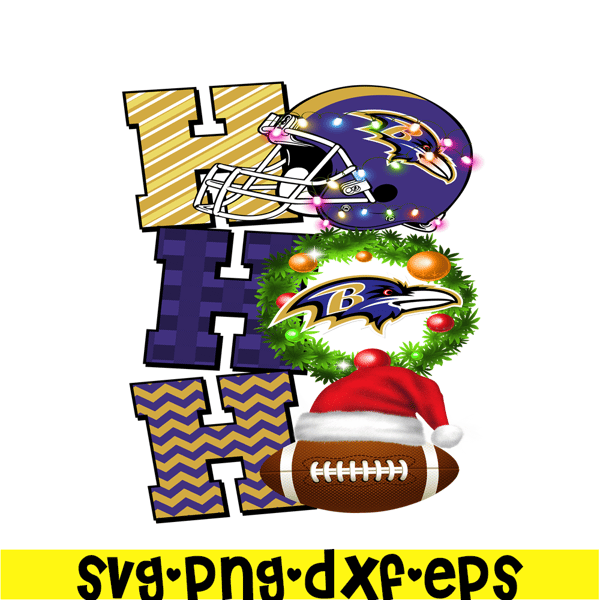 NFL24112390-Hohoho Ravens PNG, Christmas NFL Team PNG, National Football League PNG.png