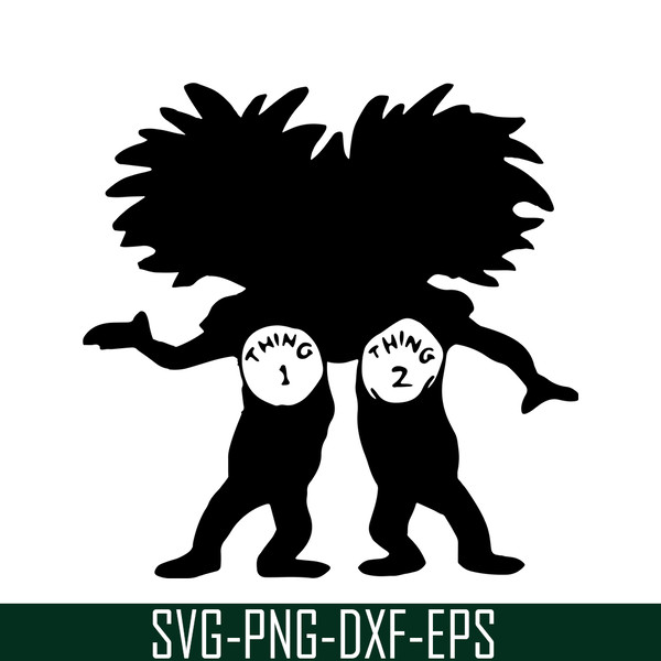 DS105122334-Thing 1 And Thing 2 Black Shadow SVG, Dr Seuss SVG, Cat In The Hat SVG DS105122334.png