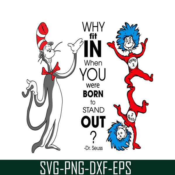 Why Fit In SVG, Dr Seuss SVG, Dr Seuss Quotes SVG DS20512232 - Inspire ...