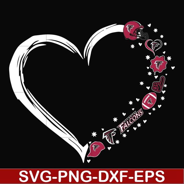 NNFL0099-Atlanta Falcons heart svg, Atlanta Falcons svg, png, dxf, eps digital file NNFL0099.jpg