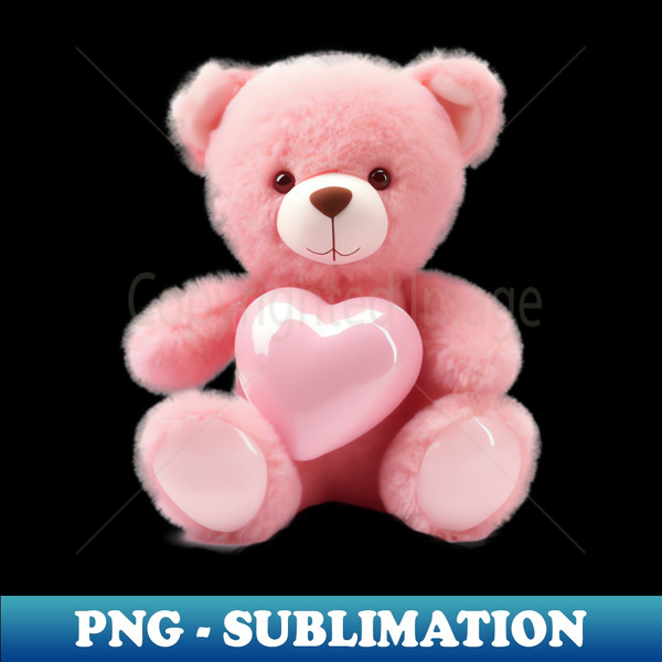 QR-12626_Cute Pink Teddy Bear with Heart 8387.jpg