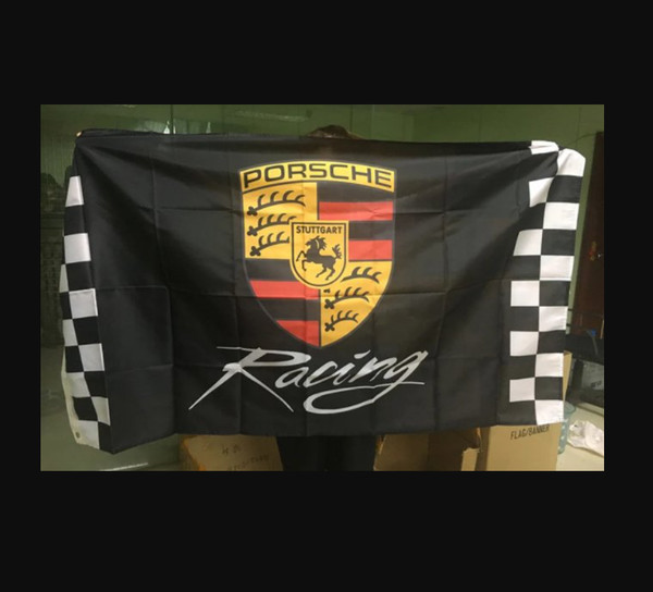 Porsche Flag Black Racing 4x6Ft Polyester Banner USA 120x180cm.png