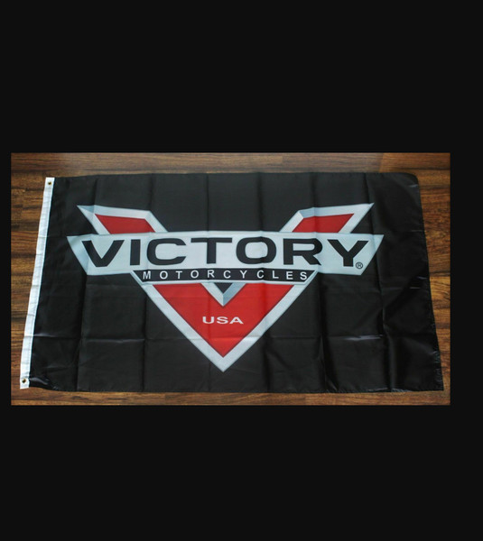 Victory Motorcycles Flag Banner Motorcycle Bike Moto GP Man Cave V Logo USA.png