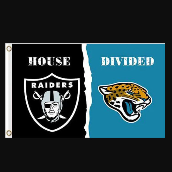 Las Vegas Raiders and Jacksonville Jaguars Divided Flag 3x5ft.png